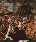 St Catherine Paintings - The Martyrdom of St Catherine by Lucas Cranach the Elder